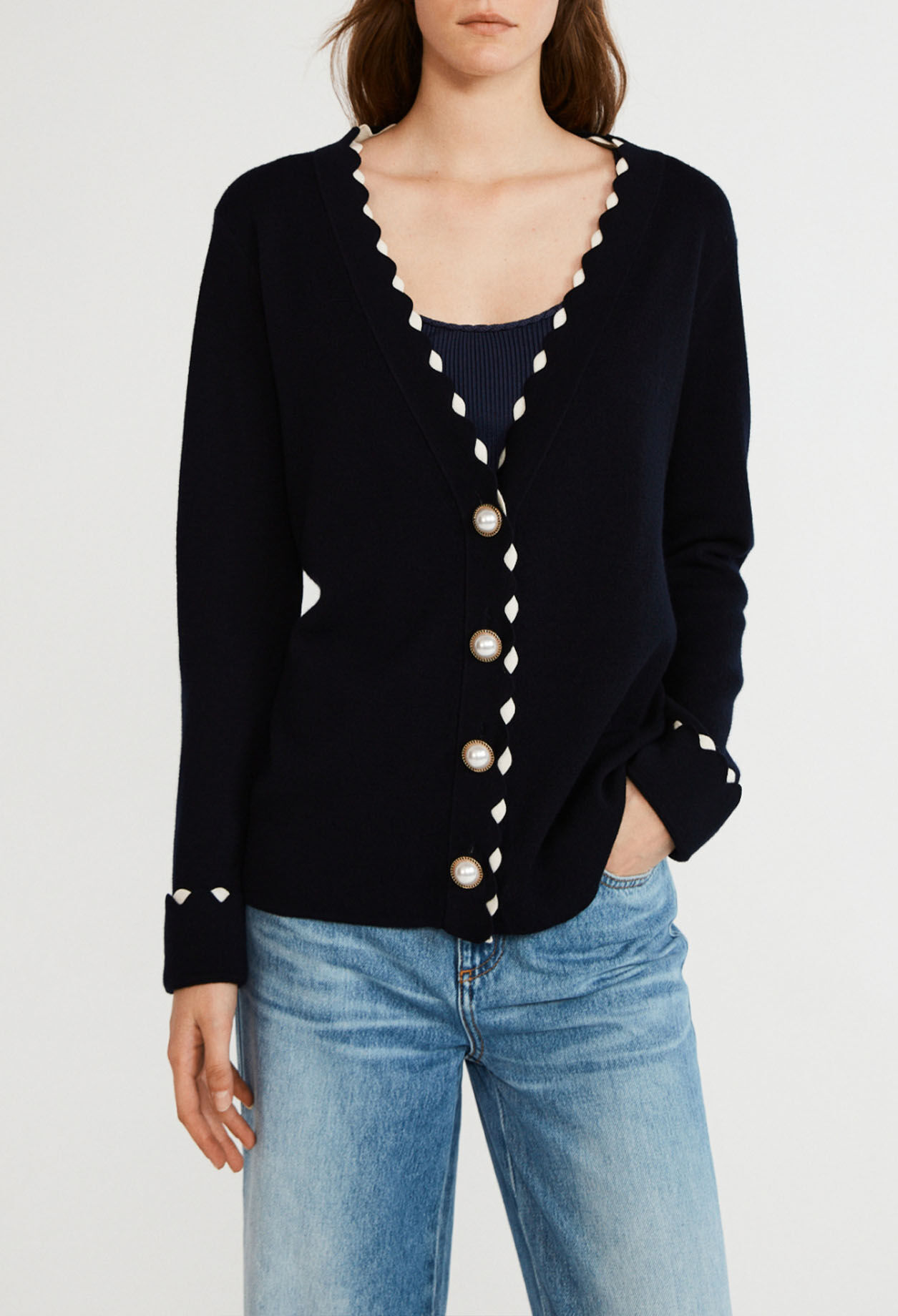 Cardigan en laine
