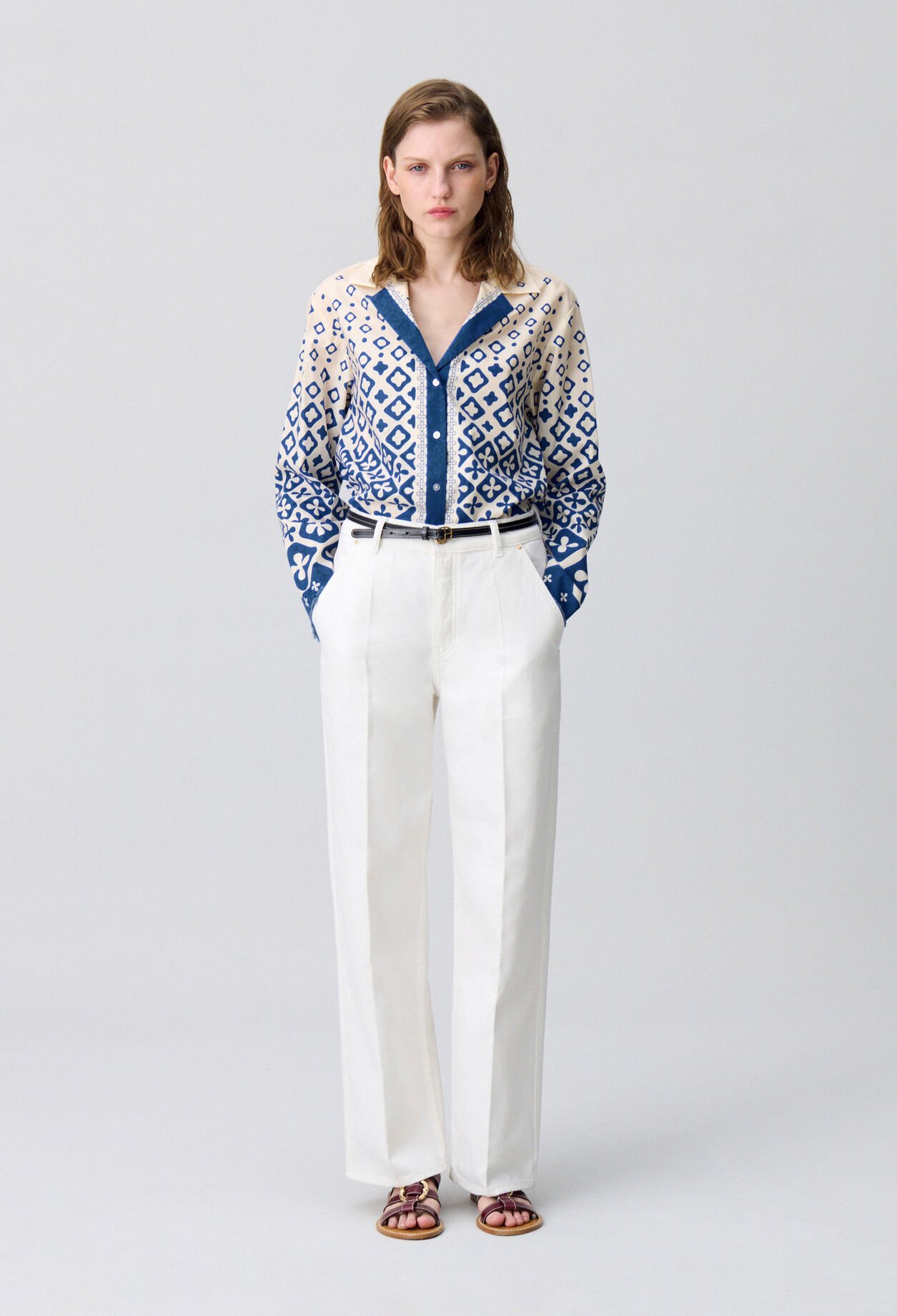 Printed Fluid Shirt