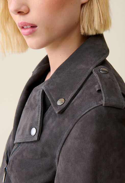 Veste perfecto cuir suède