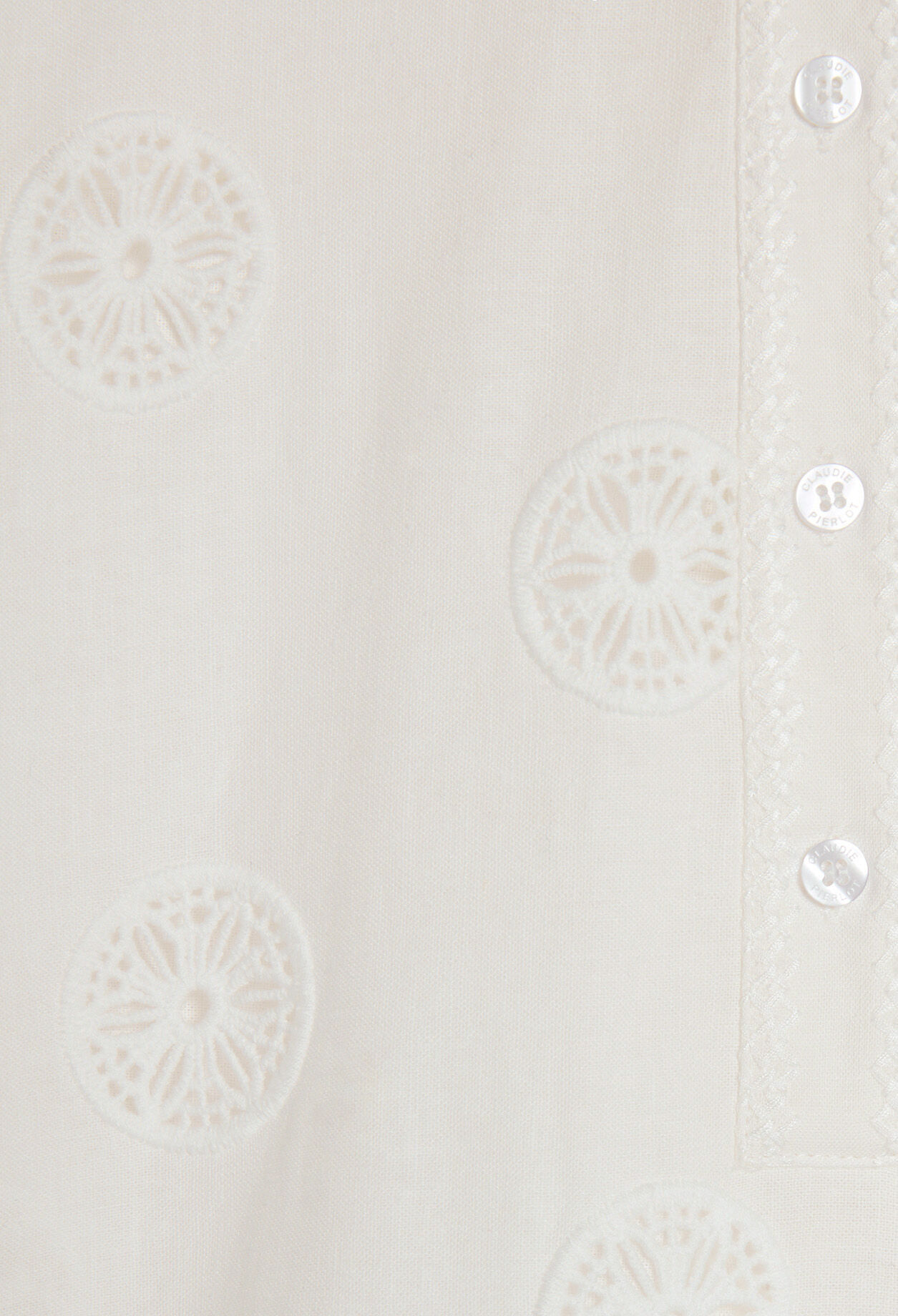 Bluse mit Polokragen und langen Ärmeln