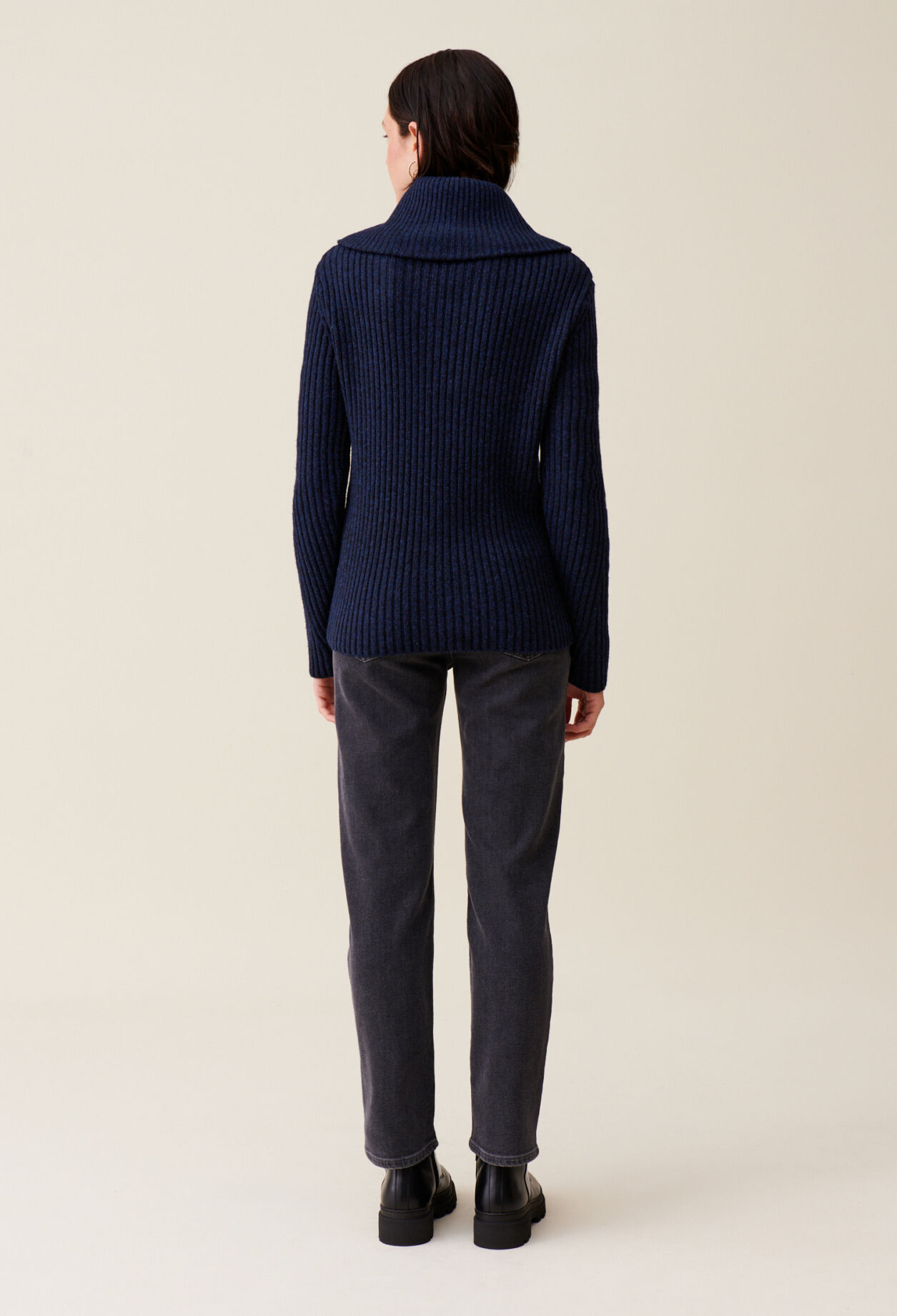 Strickpullover mit Truckerkragen