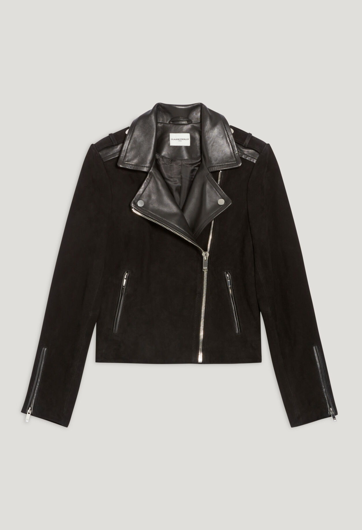 Blouson cuir femme claudie pierlot best sale
