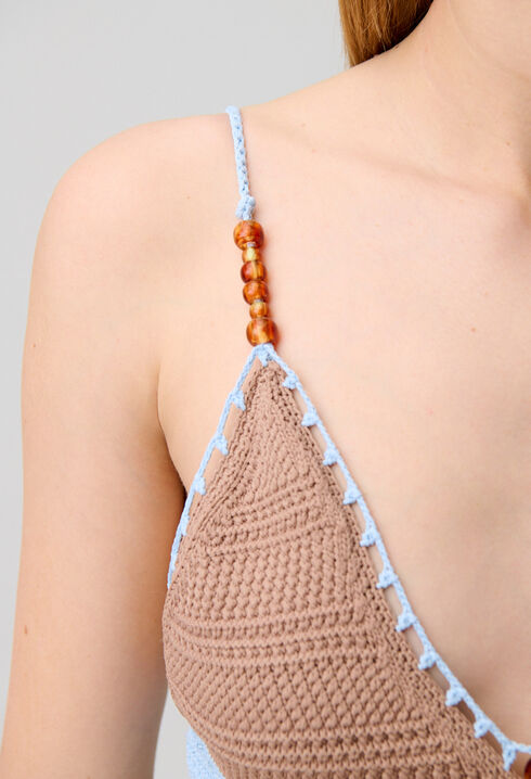 Mehrfarbiges H&auml;keltop