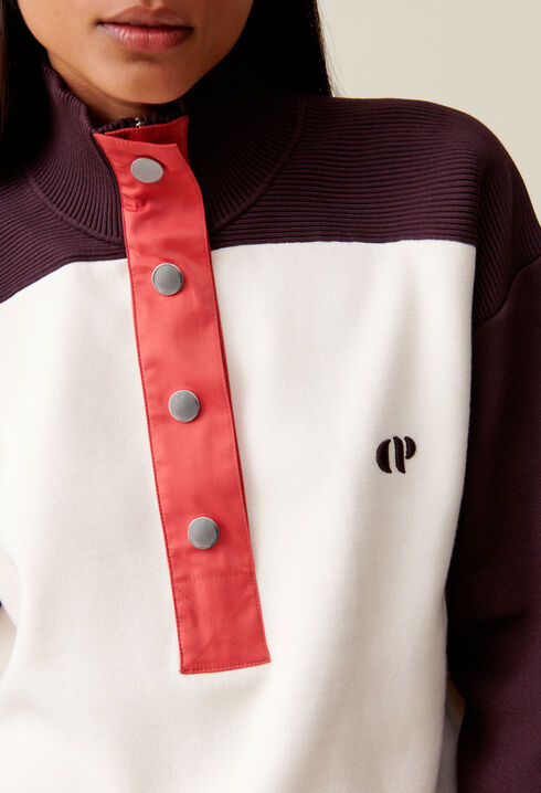 Sweatshirt Minimum mit Stehkragen
