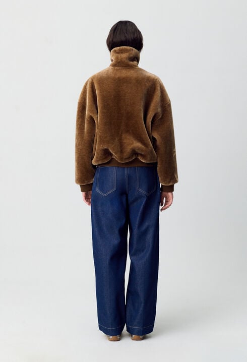 Veste fausse fourrure
