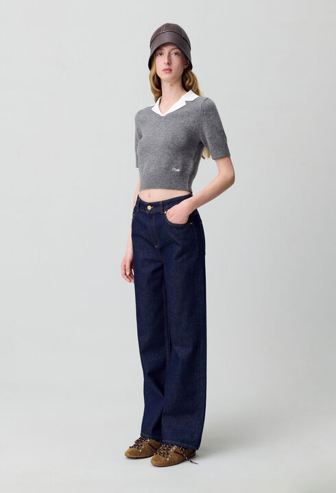 Pull ajusté maille fine
