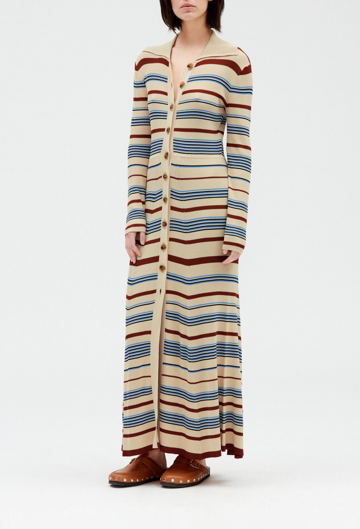 Button-up midi dress