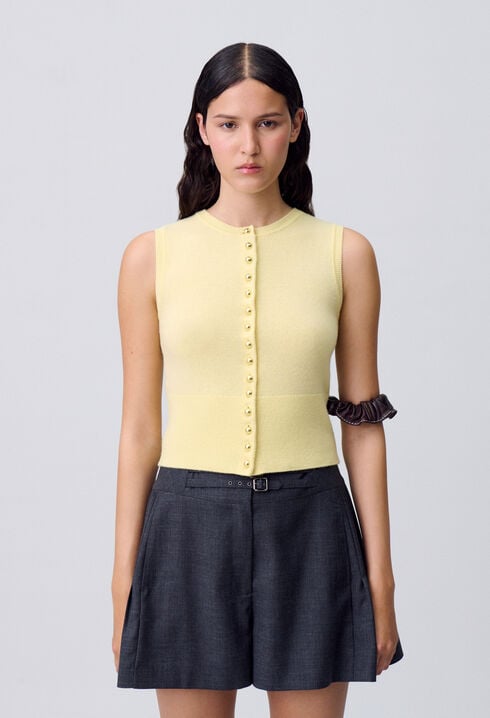 Button-Up Knitted Top