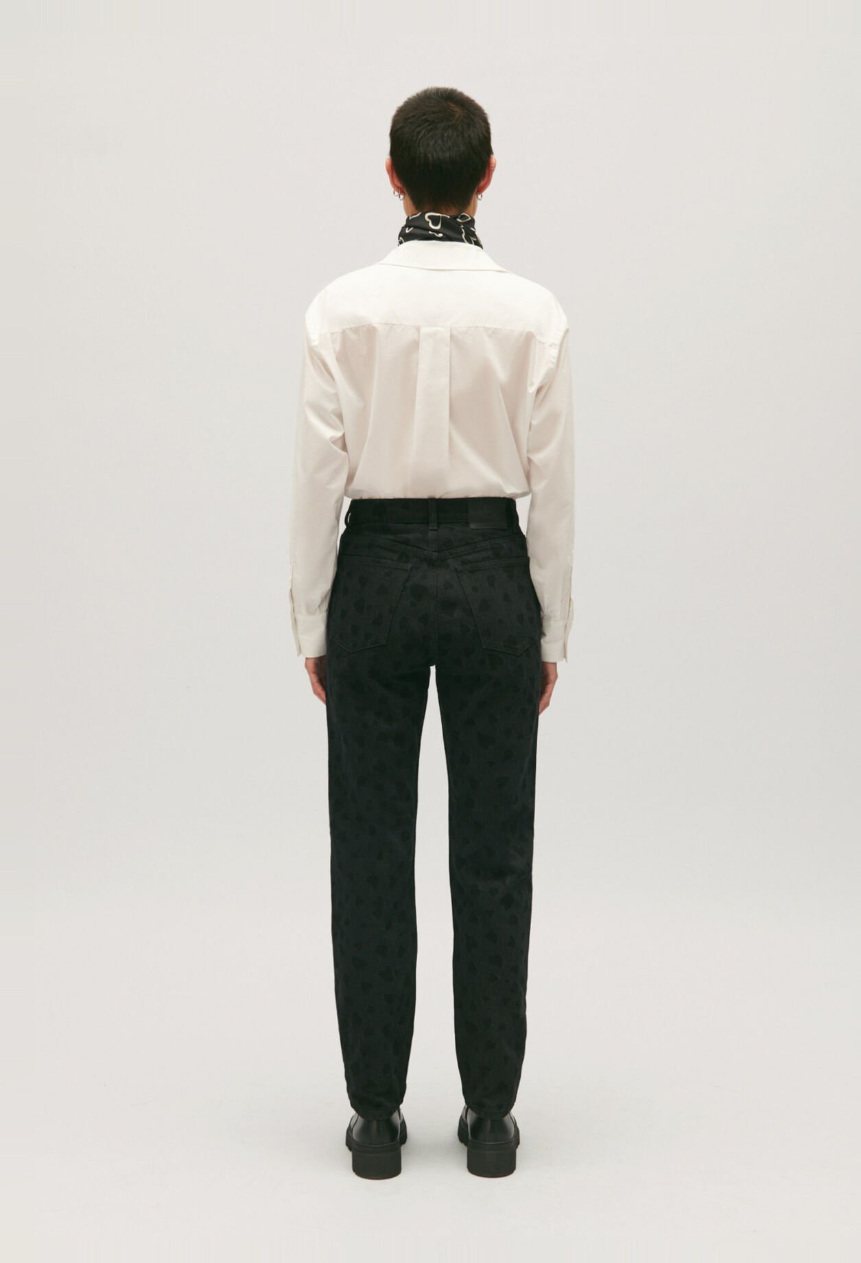 Heart straight-leg jeans
