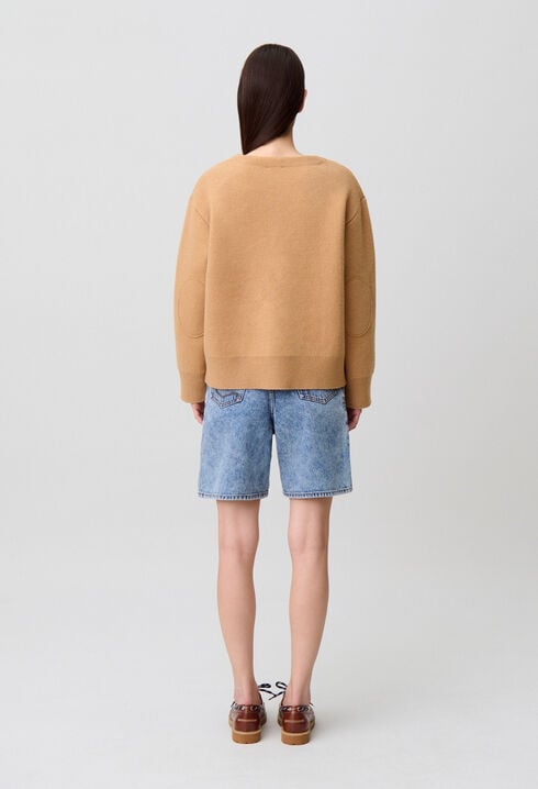 Cardigan maille oversize