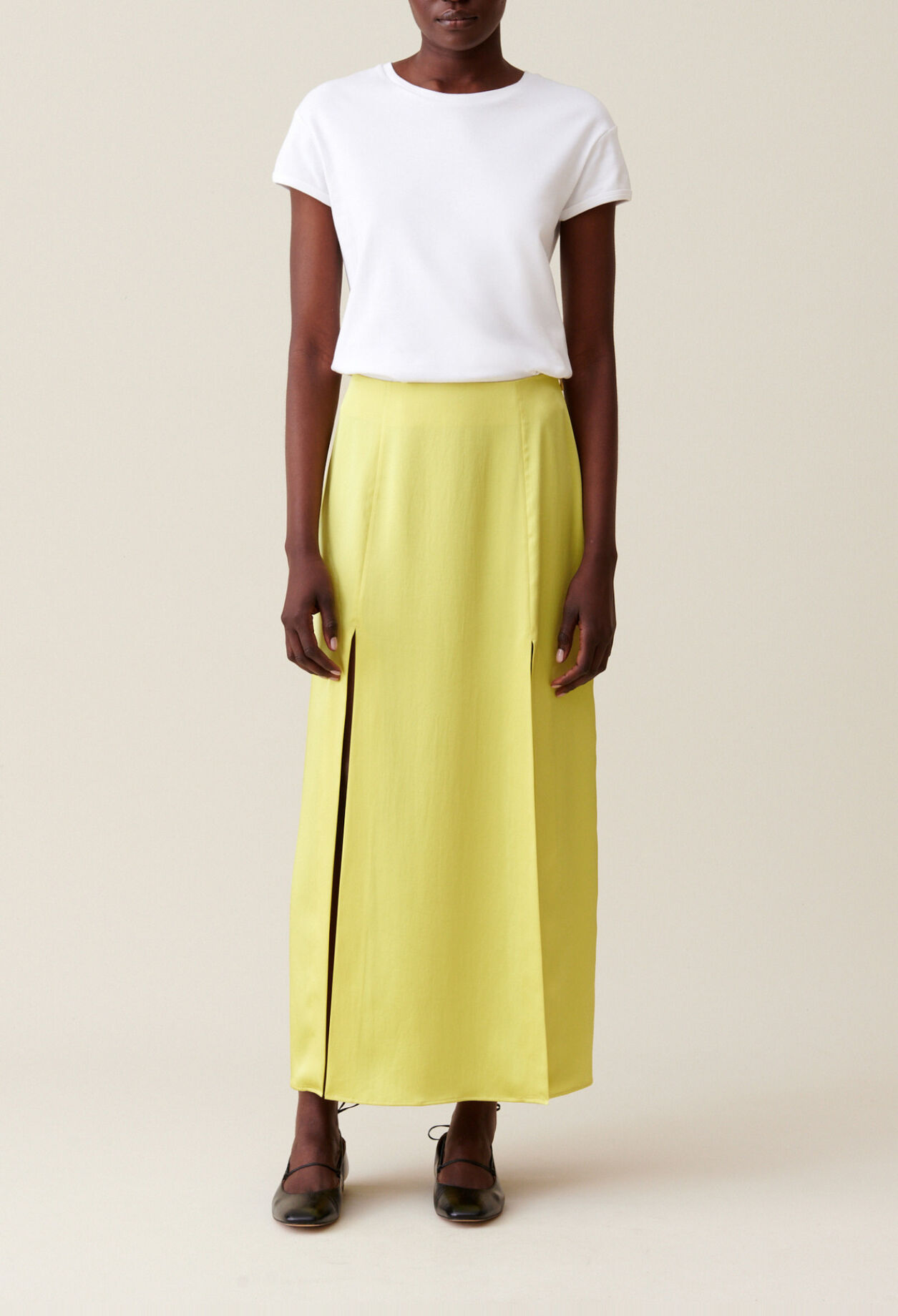 Flowy Pleated Maxi Skirt