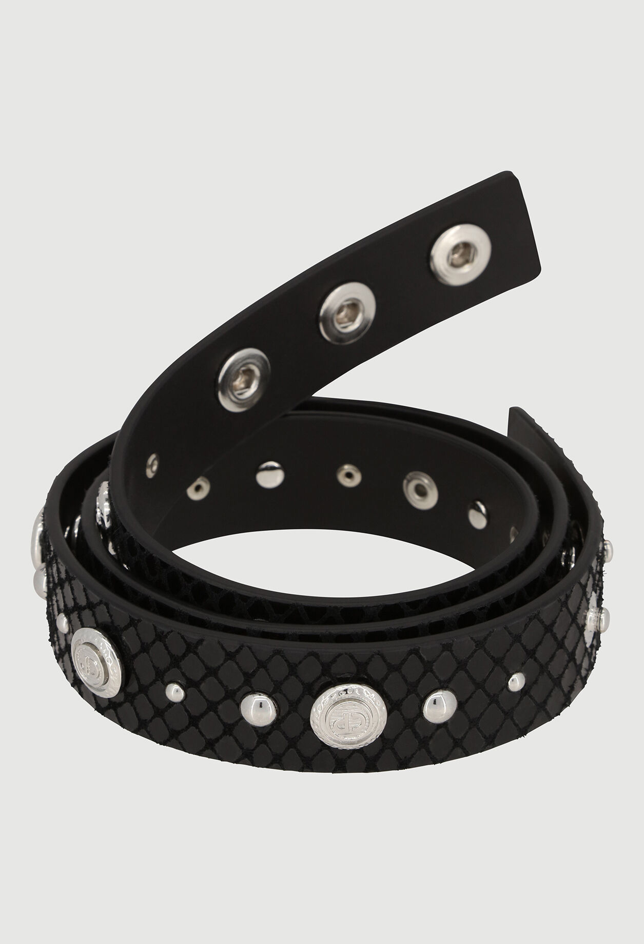 Ceinture en cuir et métal