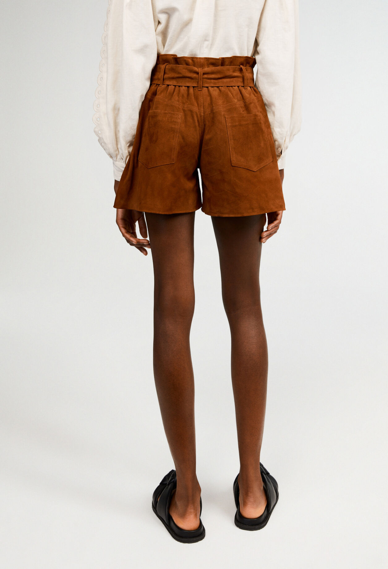 Suede shorts