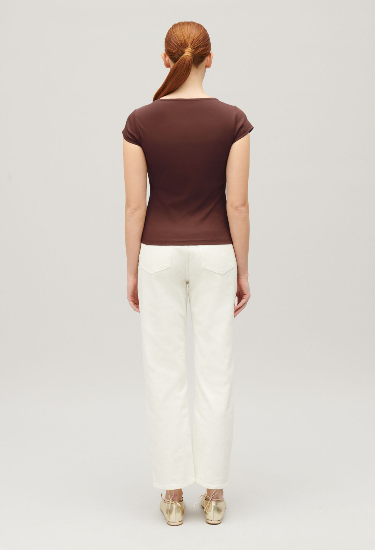 Top boutonné asymétrique noir