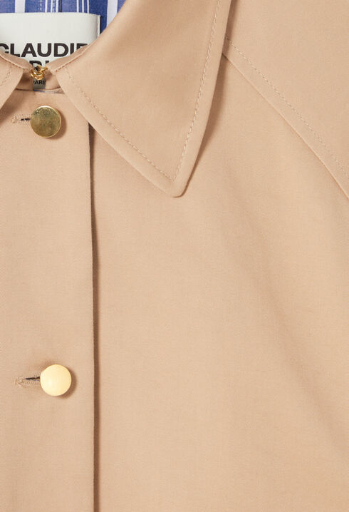 Trench mi-long droit