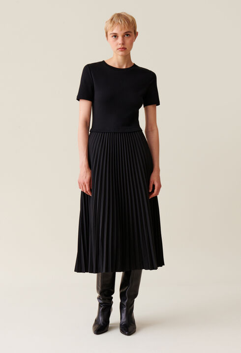 Robe Twist bi-matière