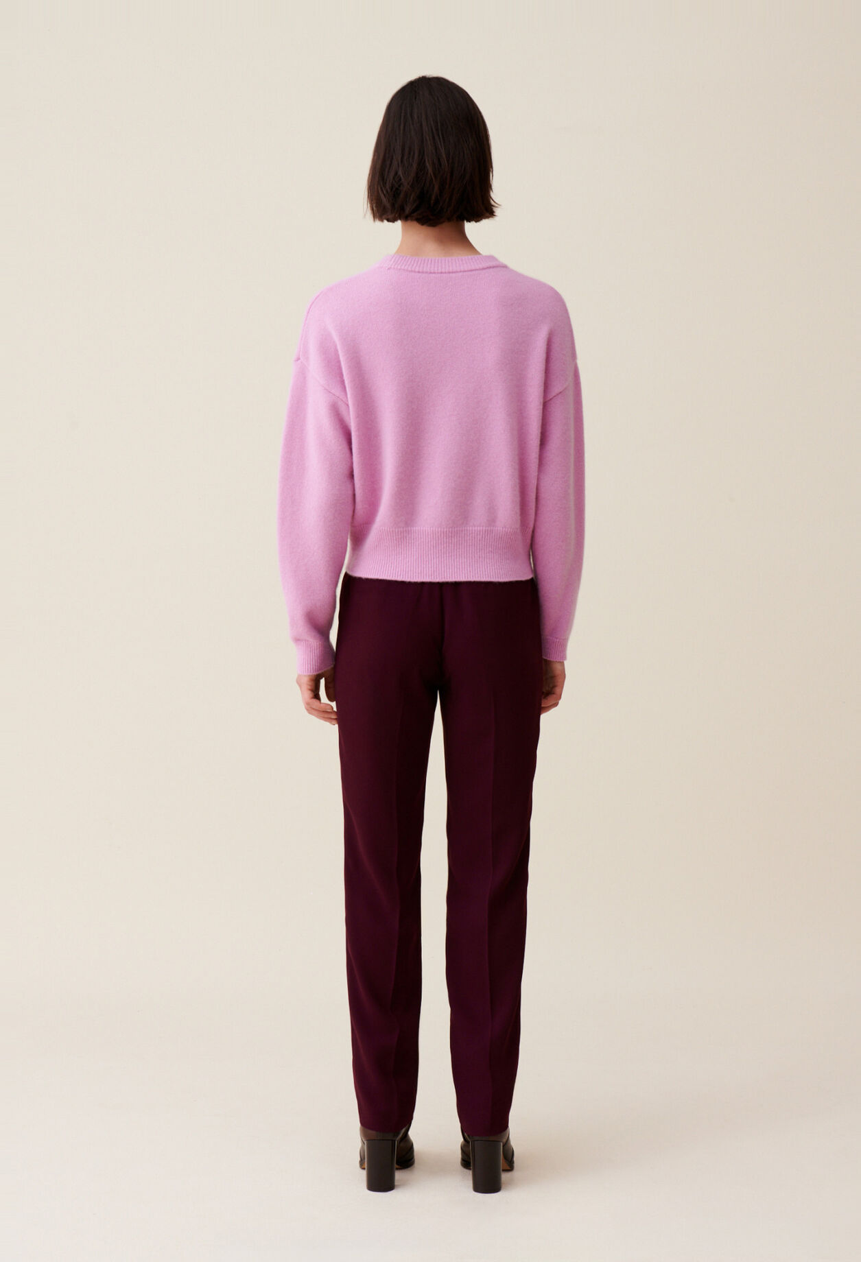 Kaschmirpullover mit CP-Stickerei