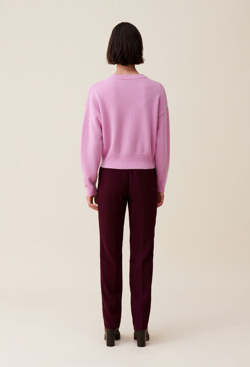Kaschmirpullover mit CP-Stickerei