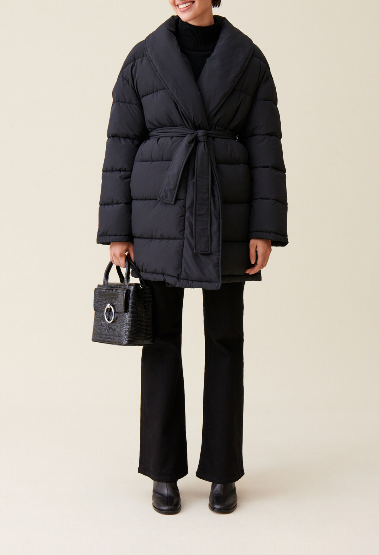 Steppjacke mit Schalkragen