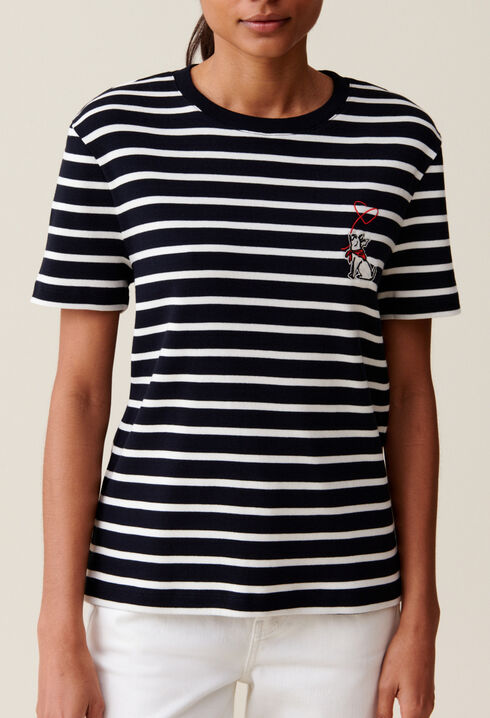 Marini&egrave;re-T-Shirt Stickerei Jean Toto