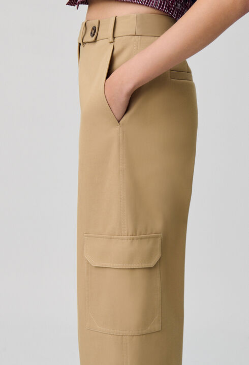 Pantalon cargo droit large