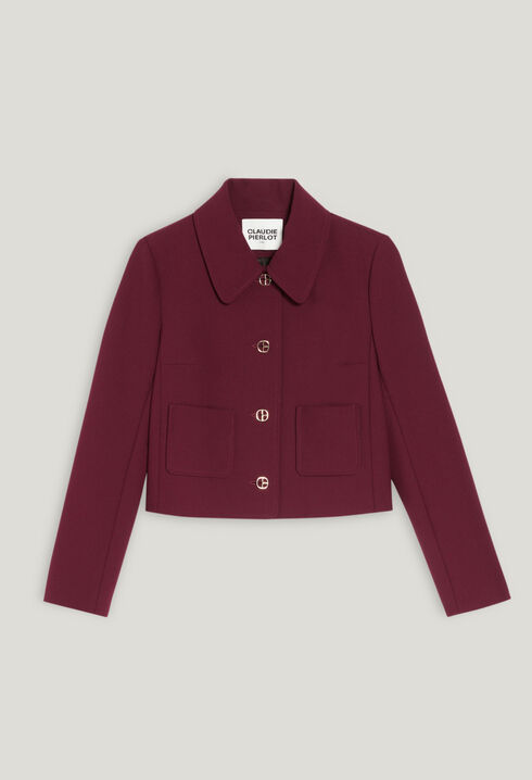 Veste courte bordeaux