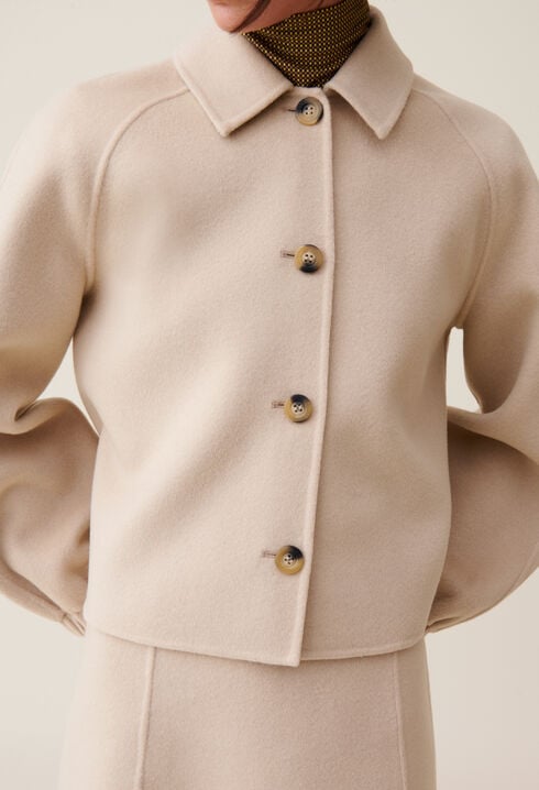 Veste courte col chemise
