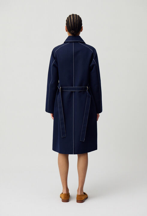 Mittellanger taillierter Trenchcoat