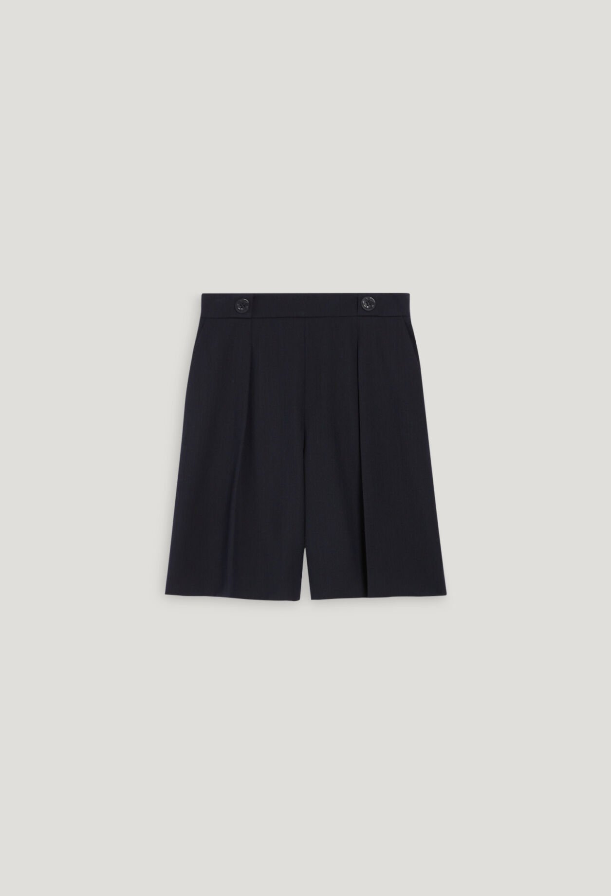 Bermuda gerader Beinschnitt Marineblau