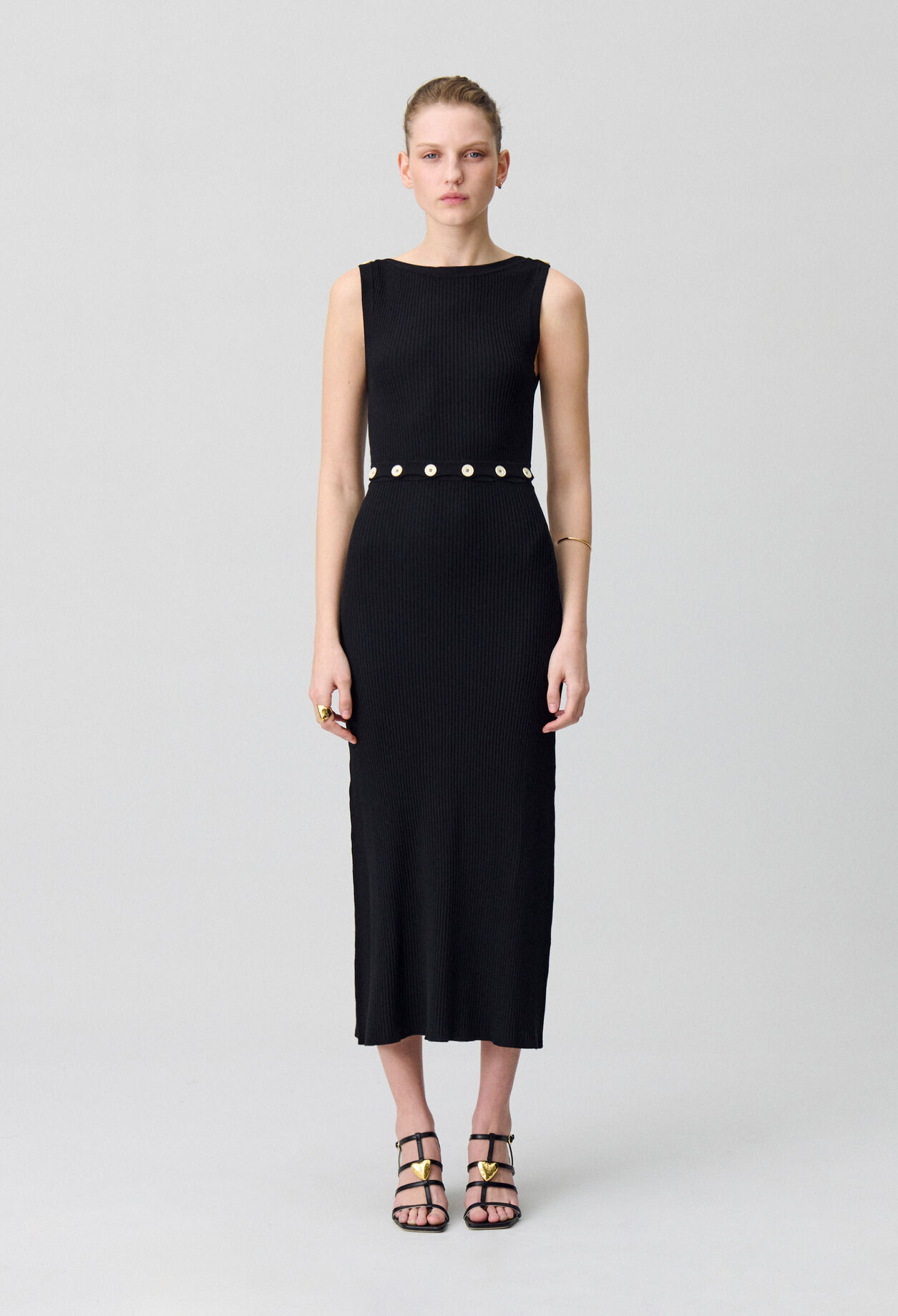 Mid-length knitted dress