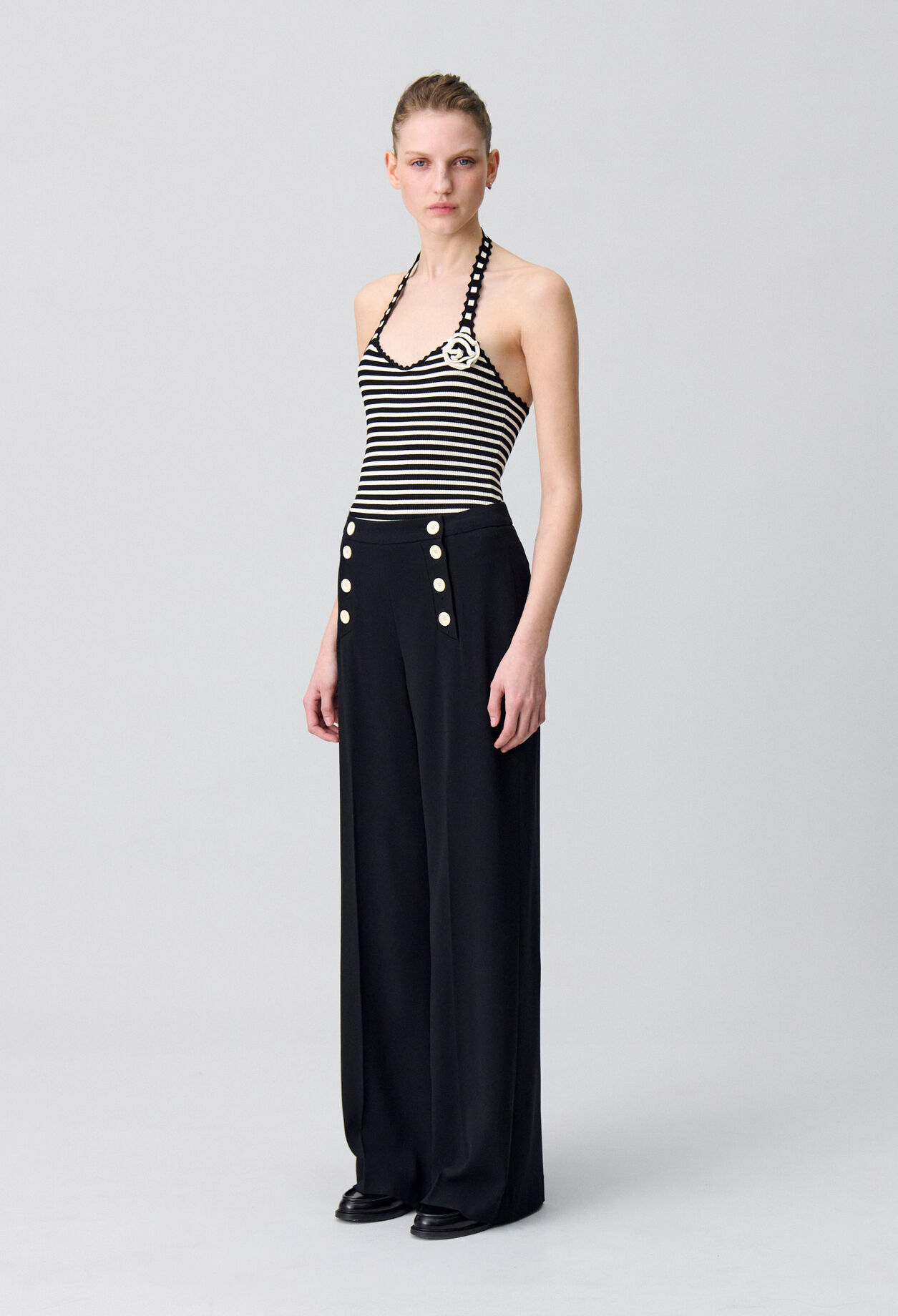 Straight-Leg Sailor Trousers