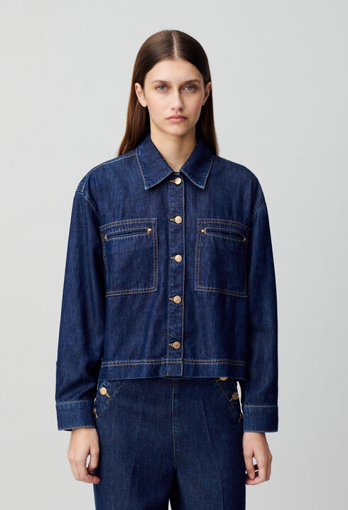 Chemise denim oversize