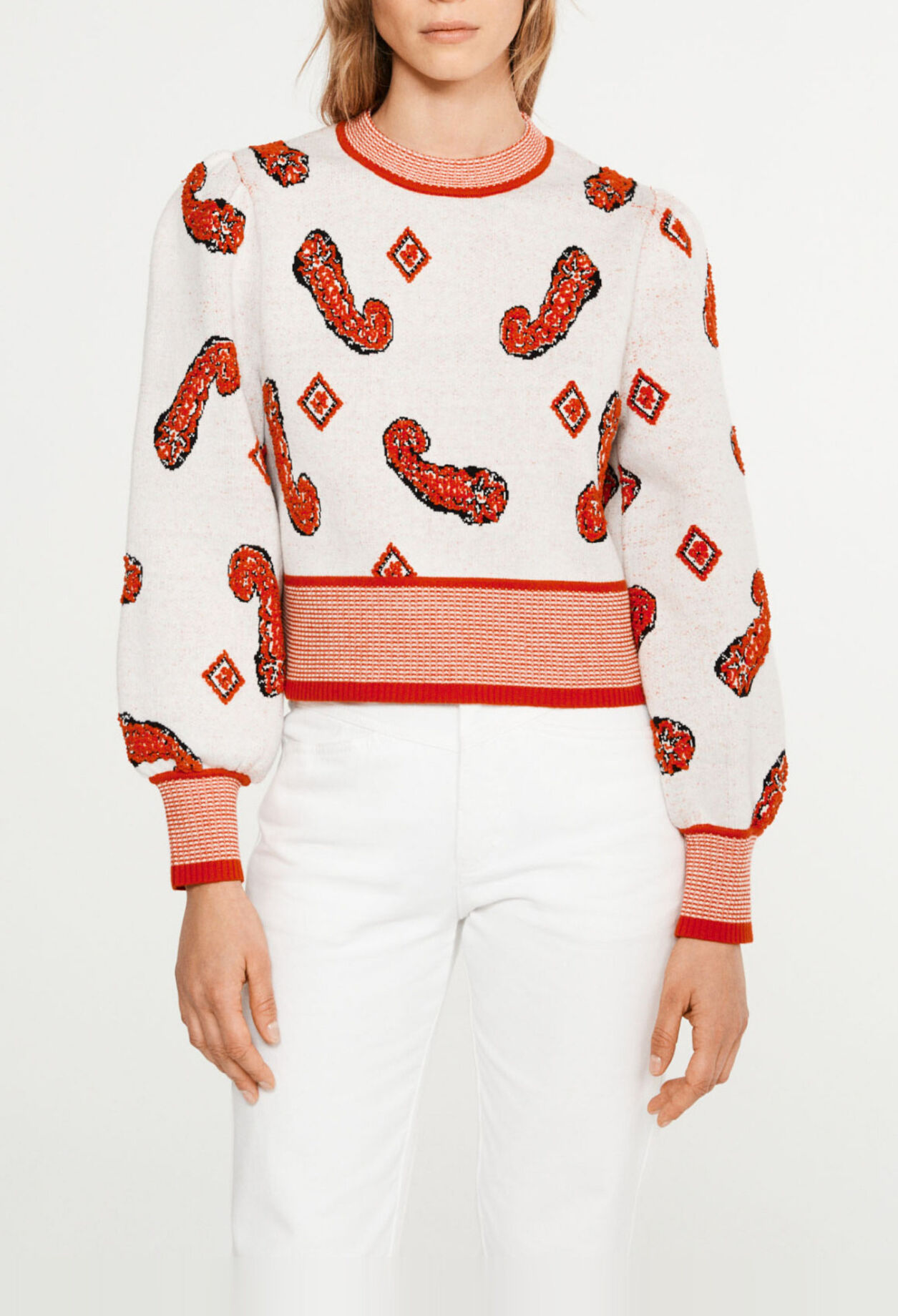 Paisley pattern jumper