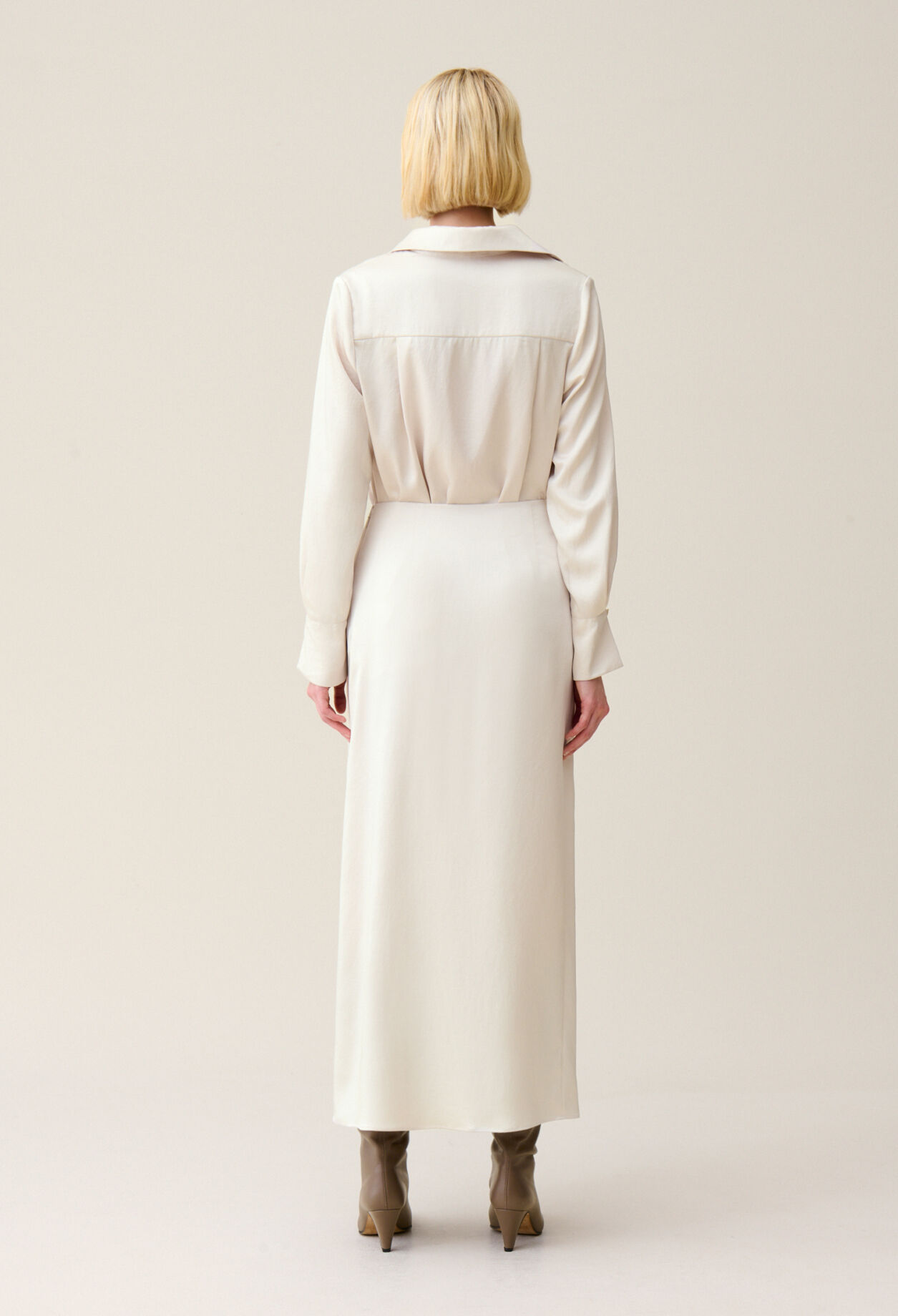 Flowy Pleated Maxi Skirt