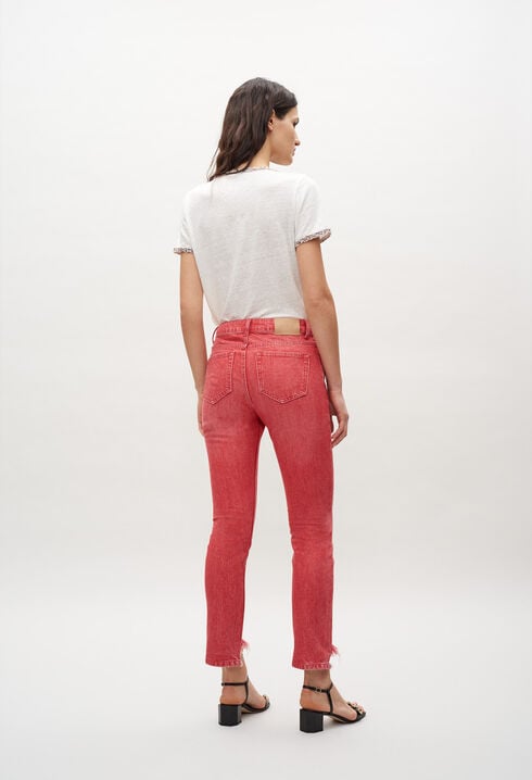 Dyed mom jeans