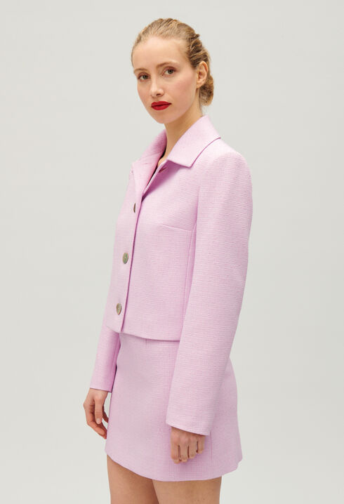 Short tweed skirt