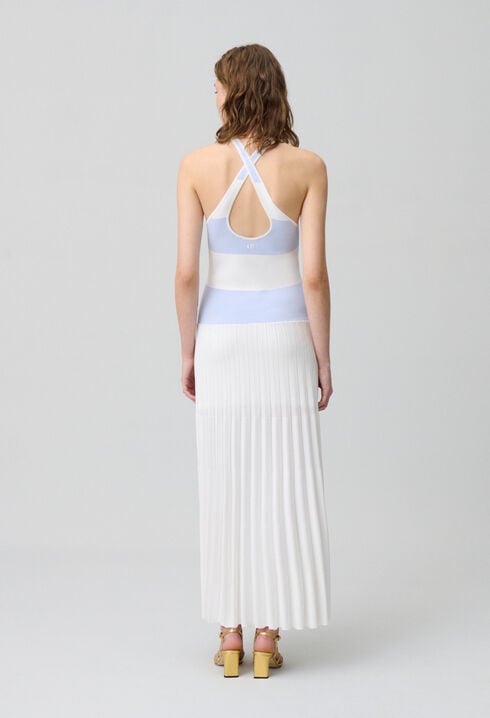 Langes Strickkleid