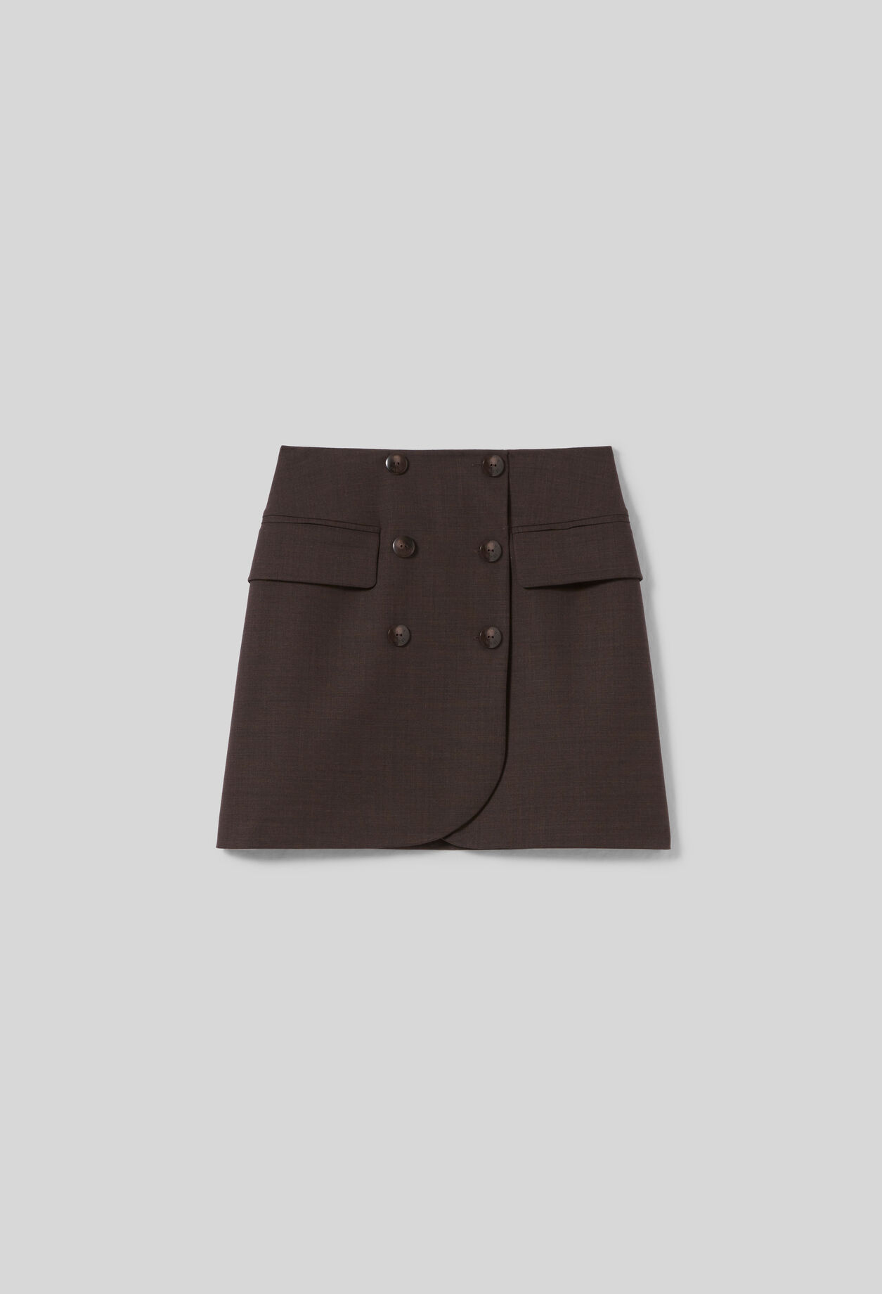 Straight mini skirt