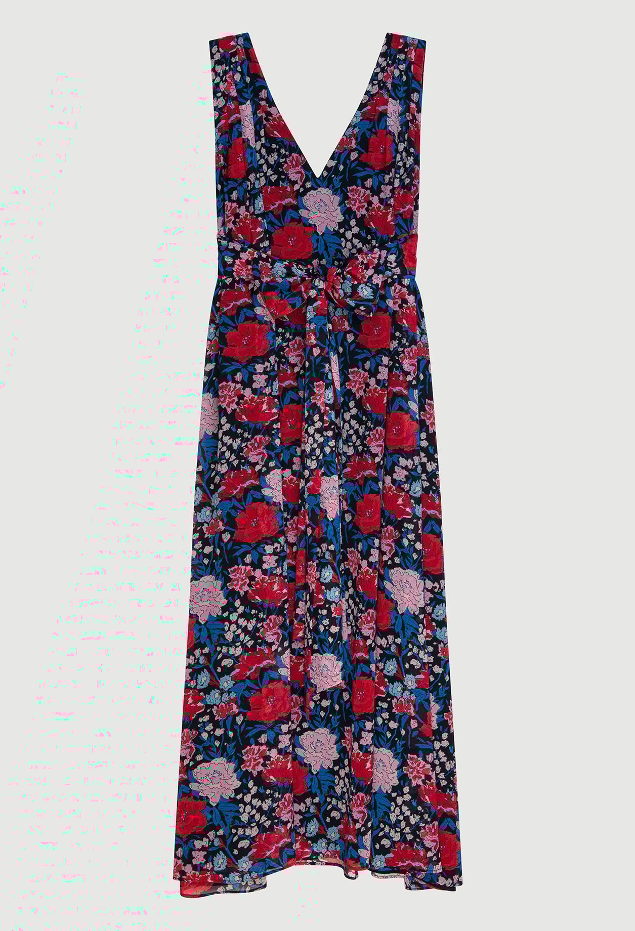 Ärmelloses Kleid mit Blumenmuster