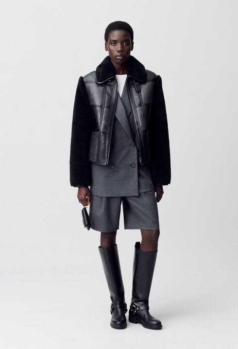Mixed-material jacket