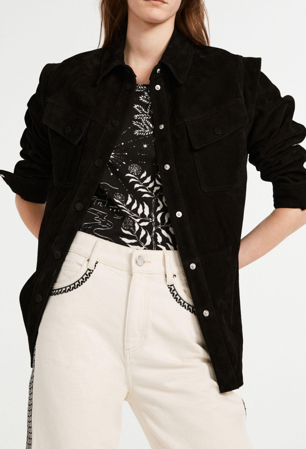 Blouson en suède