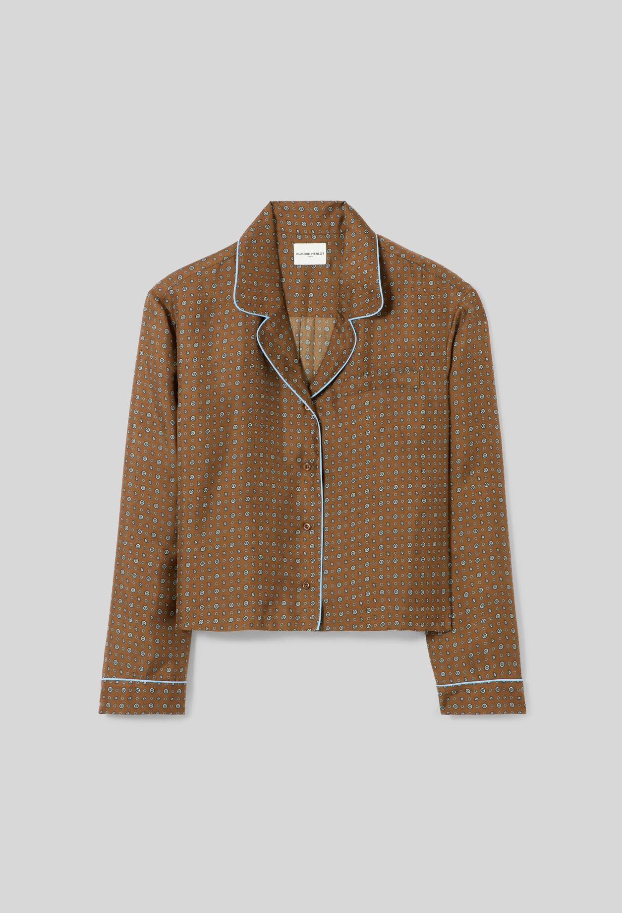 Chemise soie imprimée