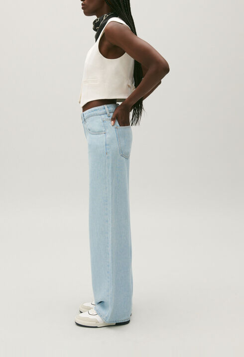 Jean Claude droit denim clair