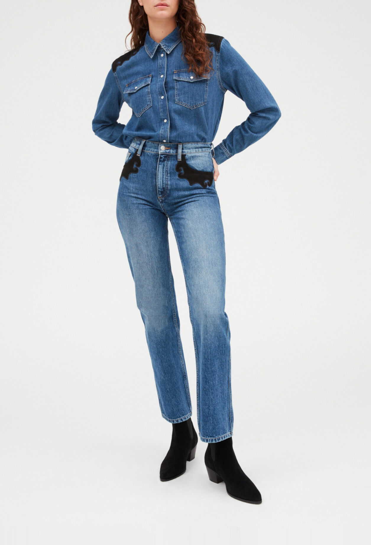 Jeanshemd in Mid Blue