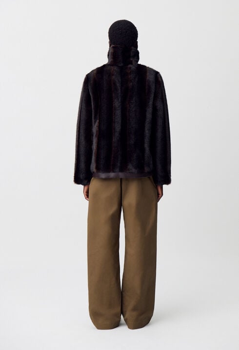 Faux fur coat