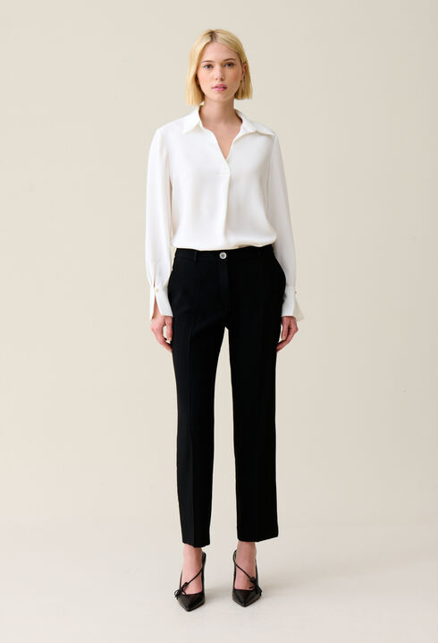 Ecru flowing blouse