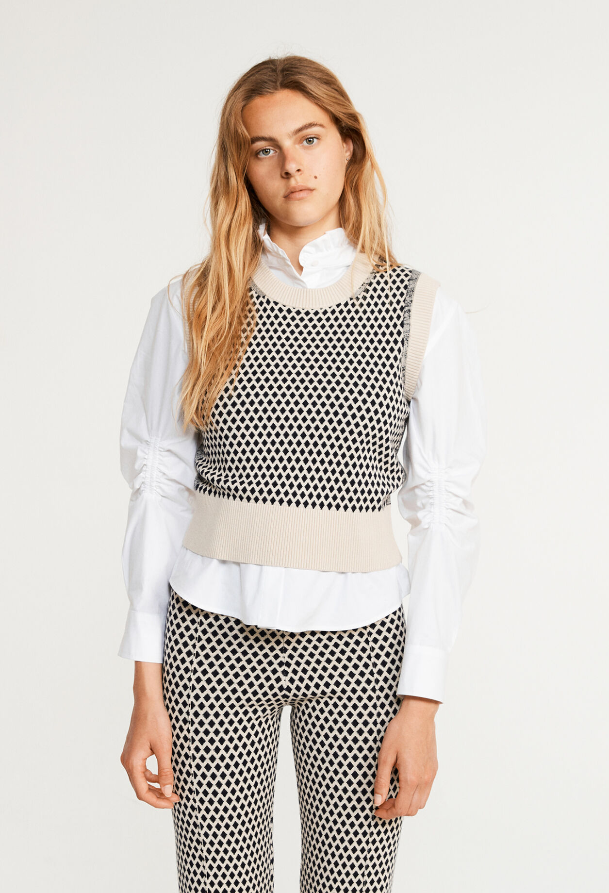Ärmelloser Pullover