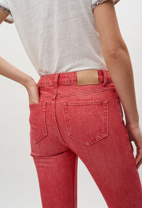 Dyed mom jeans