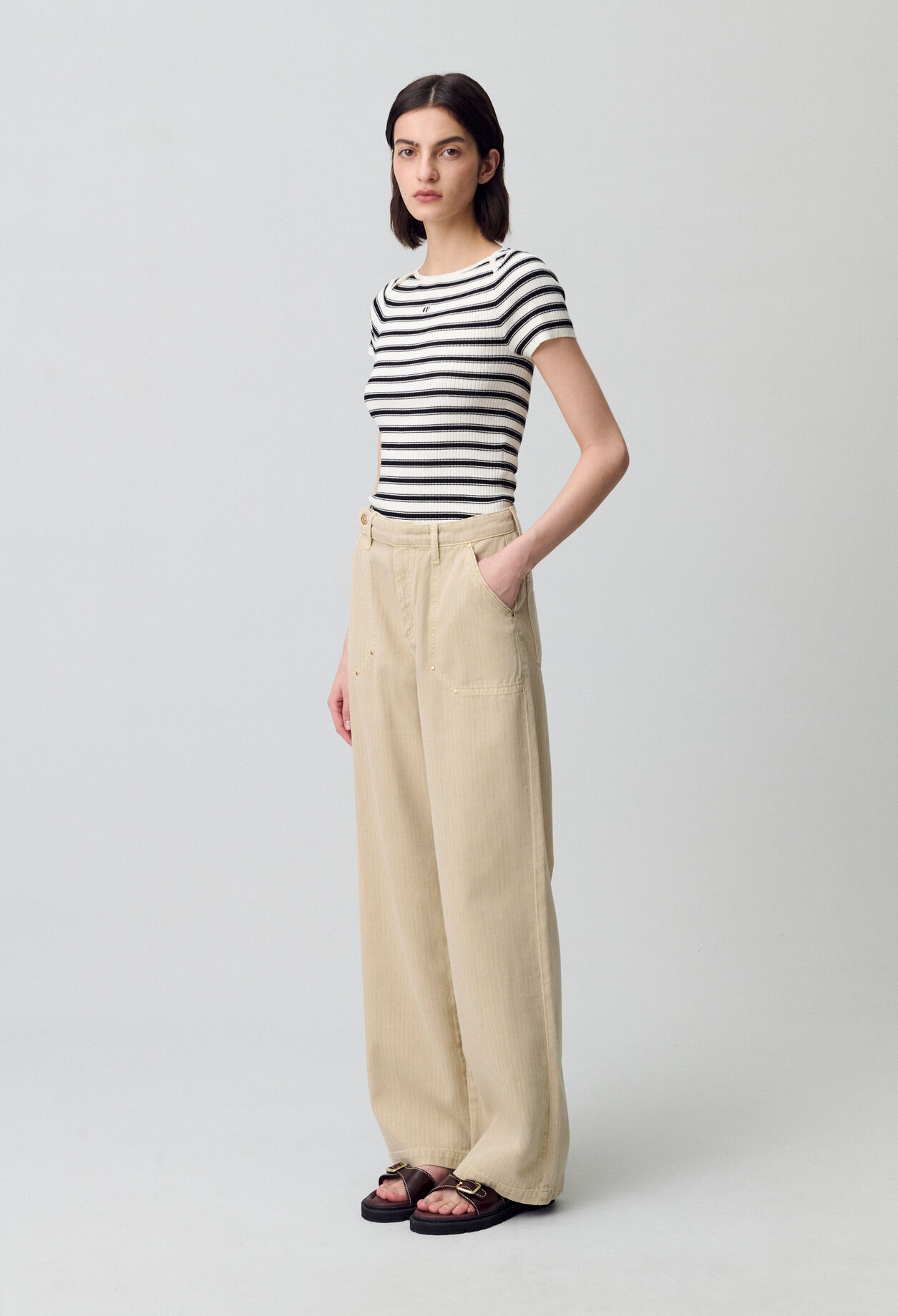 Top marinière maille fine