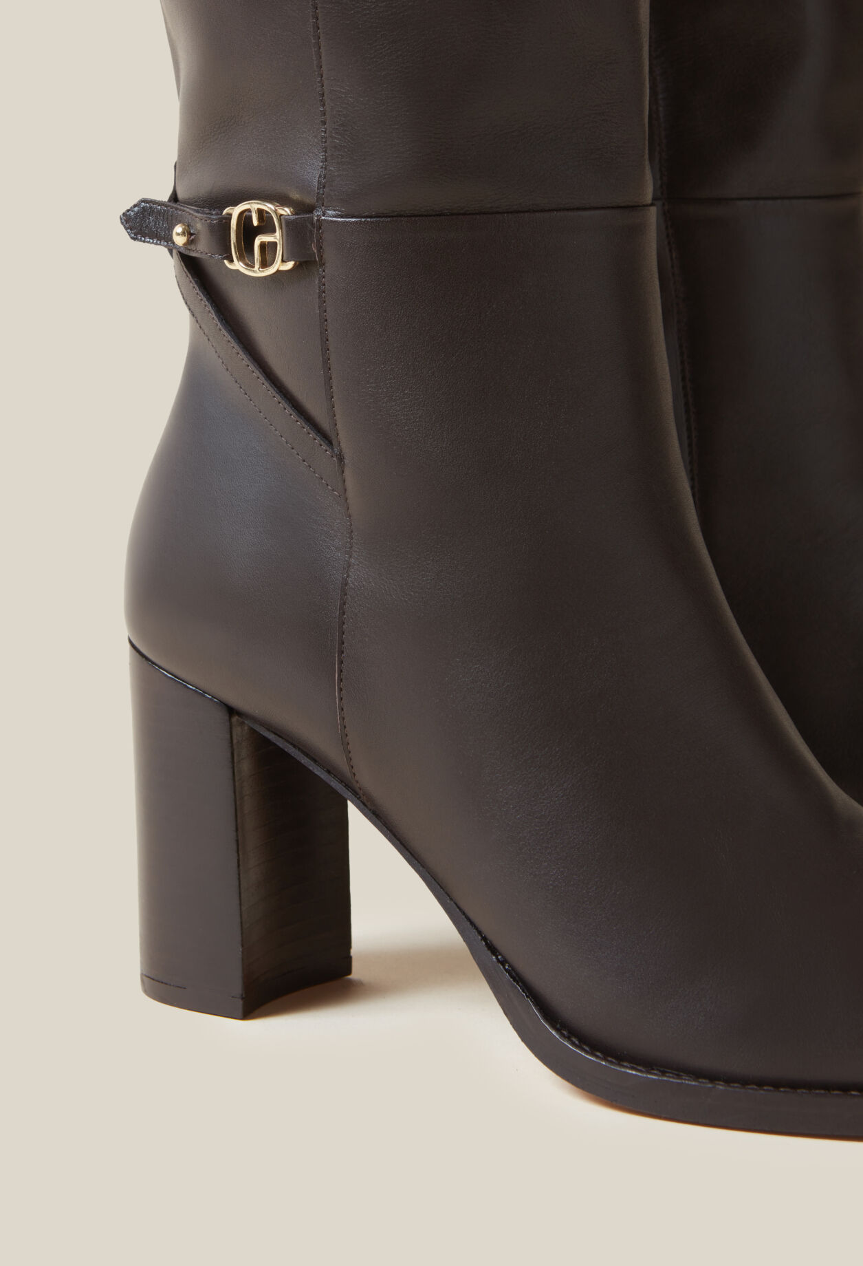 Patent Leather CP Logo Boots